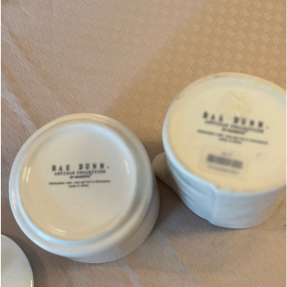 Rae Dunn Creamer and Lidded Sugar Bowl - Picture 3 of 4